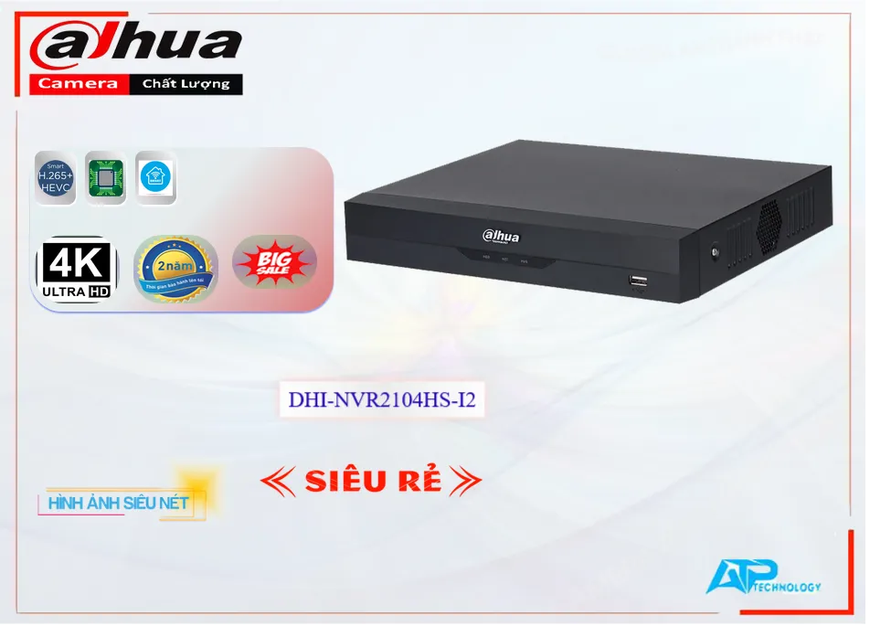 ❇ DHI-NVR2104HS-I2 Dahua Thiết kế Đẹp ❇ DHI-NVR2104HS-I2 Dahua Thiết kế Đẹp