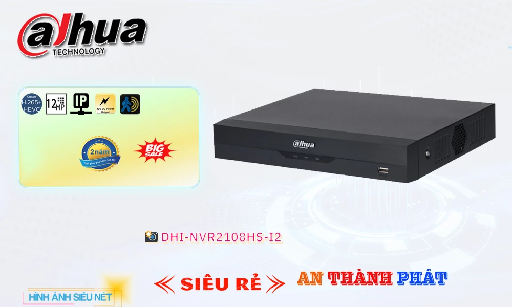 Đầu Ghi Camera DHI-NVR2108HS-I2 Dahua Chất Lượng