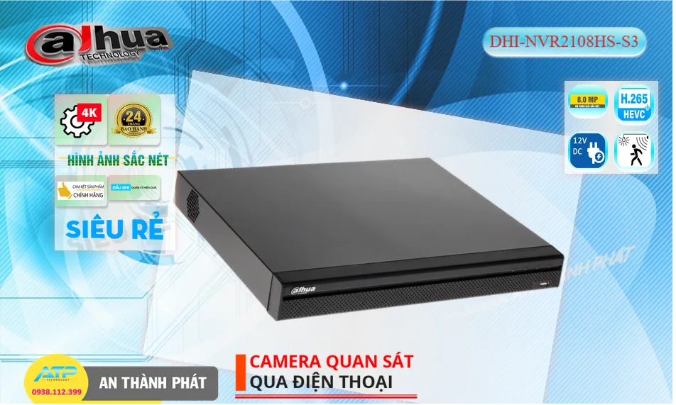 Đầu ghi Dahua DHI-NVR2108HS-S3