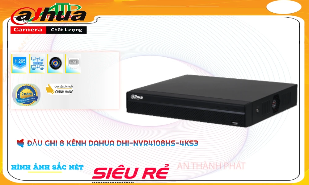 Đầu Ghi Camera DHI-NVR4108HS-4KS3 Dahua Chất Lượng Đầu Ghi Camera DHI-NVR4108HS-4KS3 Dahua Chất Lượng