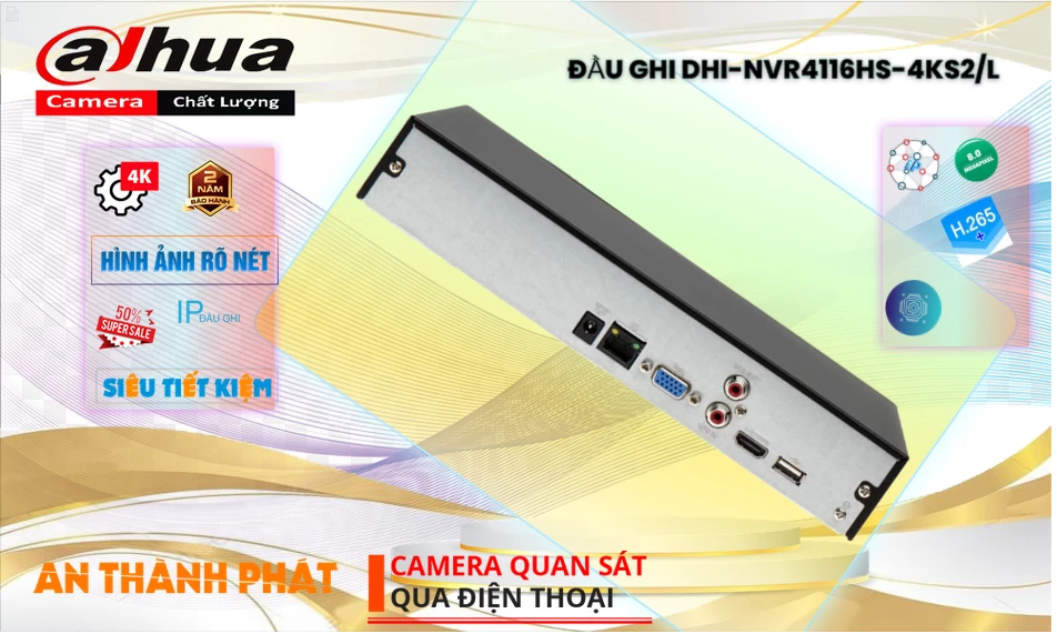 DHI-NVR4116HS-4KS2/L Đầu Thu Dahua DHI-NVR4116HS-4KS2/L Đầu Thu Dahua