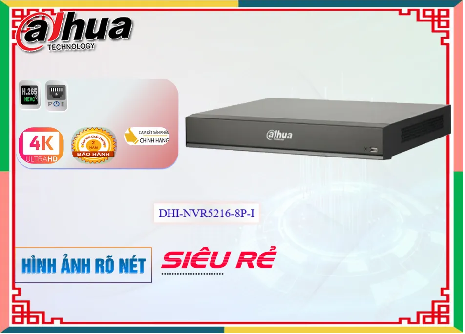 DHI-NVR5216-8P-I Đầu Ghi Hình Giá rẻ DHI-NVR5216-8P-I Đầu Ghi Hình Giá rẻ