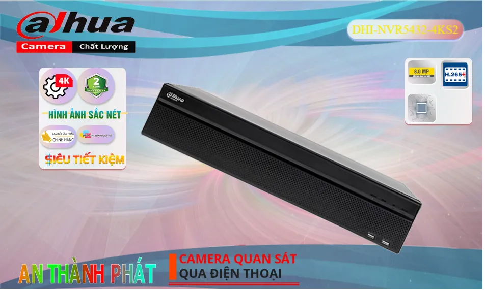DHI-NVR5432-4KS2 Sắc Nét Dahua