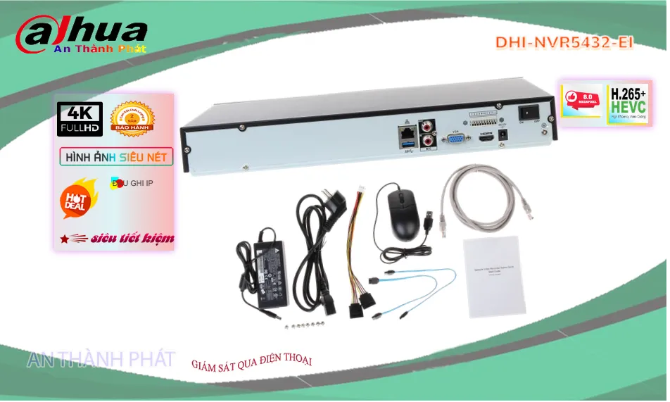 ✔️ Đầu Thu KTS Dahua DHI-NVR5432-EI Giá rẻ