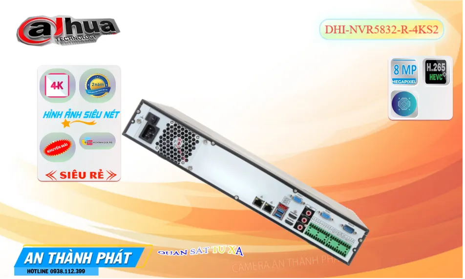 DHI-NVR5832-R-4KS2 Đầu Ghi Hình