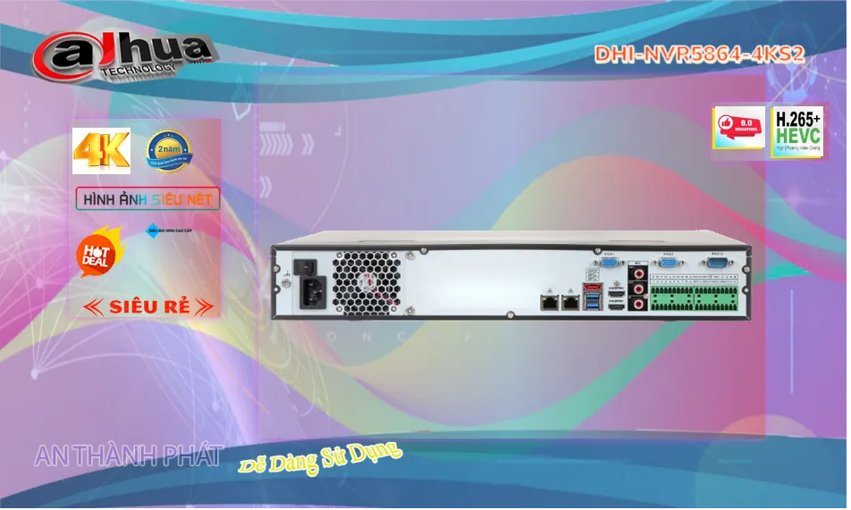 Đầu Ghi DHI-NVR5864-4KS2 Đầu Ghi DHI-NVR5864-4KS2