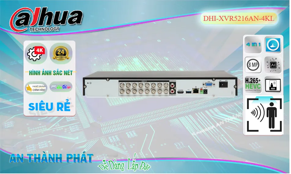 Đầu Ghi Camera DHI-XVR5216AN-4KL Dahua Chất Lượng