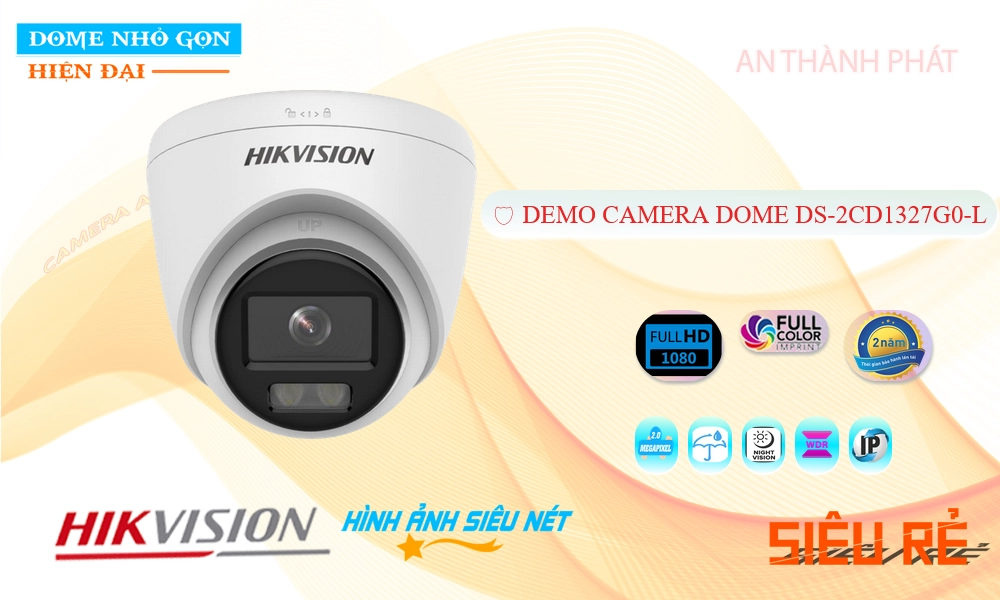 Camera An Ninh Hikvision DS-2CD1327G0-L Giá rẻ