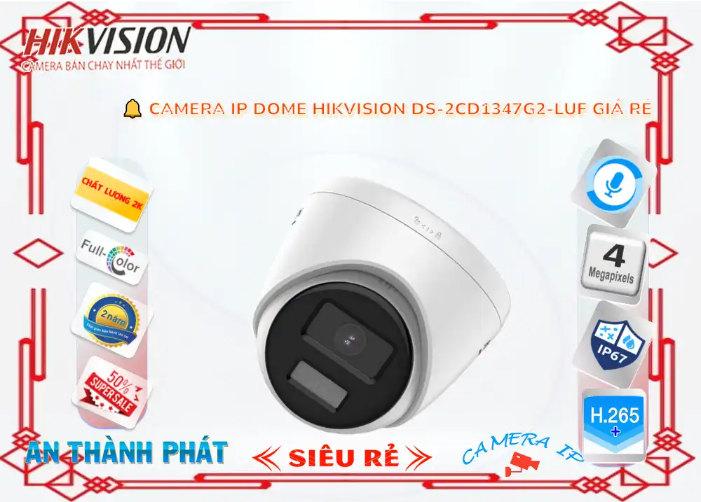 Camera Hikvision giá rẻ chất lượng cao DS-2CD1347G2-LUF Camera Hikvision giá rẻ chất lượng cao DS-2CD1347G2-LUF