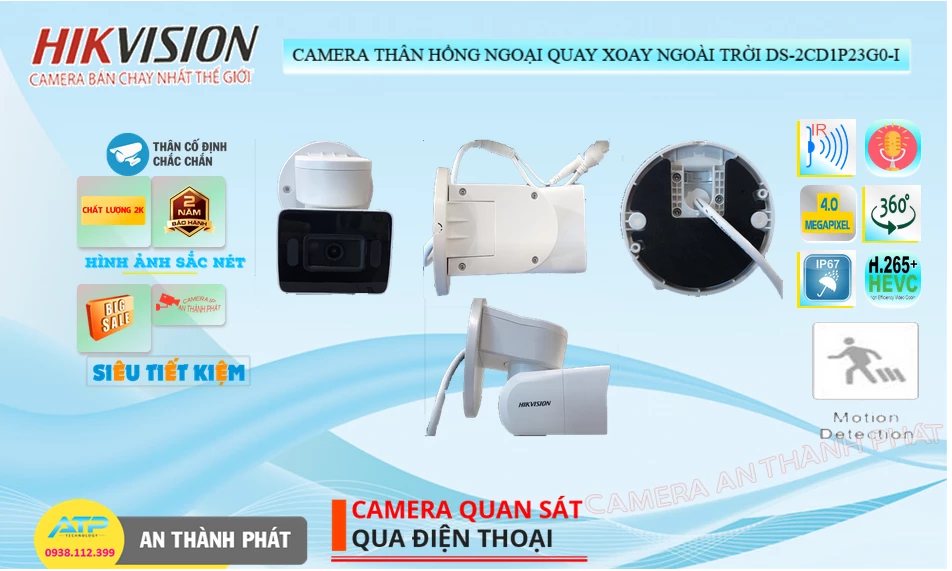 Camera Hikvision DS-2CD1P23G0-I Mẫu Đẹp Camera Hikvision DS-2CD1P23G0-I Mẫu Đẹp
