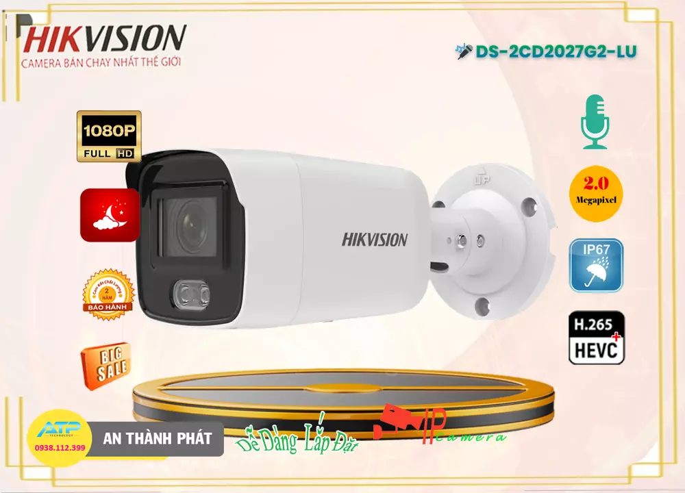 Camera Hikvision DS-2CD2027G2-LU Camera Hikvision DS-2CD2027G2-LU