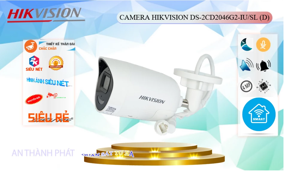 Camera DS-2CD2046G2-IU/SL(D) Hikvision