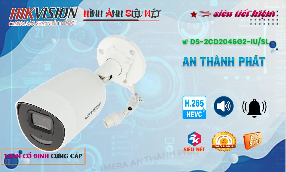 DS-2CD2046G2-IU/SL Hikvision Chất Lượng