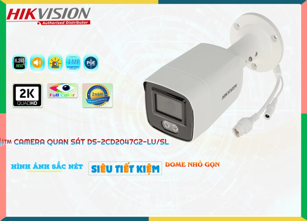 Hikvision DS-2CD2047G2-LU/SL Sắc Nét Hikvision DS-2CD2047G2-LU/SL Sắc Nét