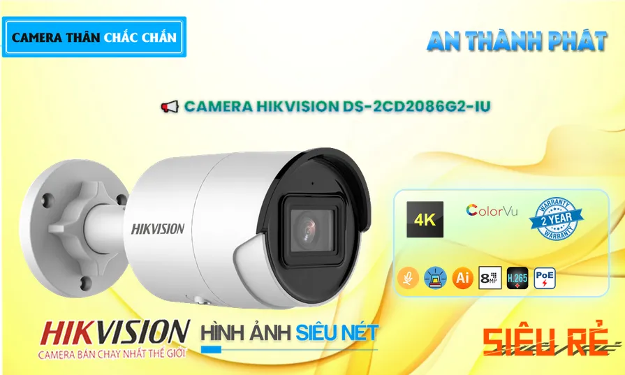 DS-2CD2086G2-IU camera sắc nét Hikvision ➠