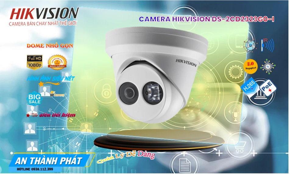❂  Camera DS-2CD2323G0-I Giá rẻ