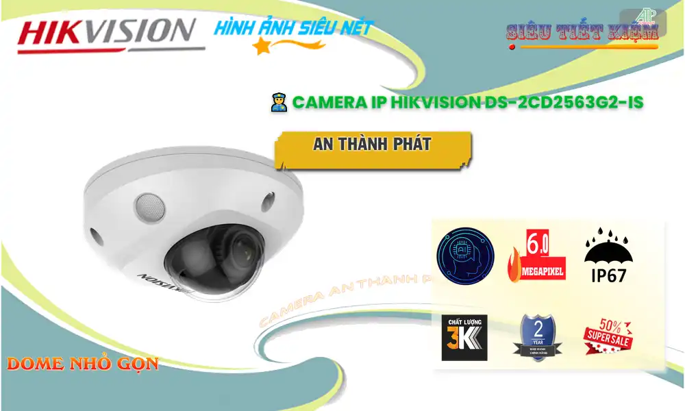➠ DS-2CD2563G2-IS sắc nét Hikvision ➠ DS-2CD2563G2-IS sắc nét Hikvision