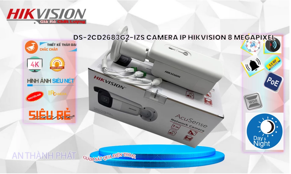 Camera Hikvision DS-2CD2683G2-IZS Mẫu Đẹp Camera Hikvision DS-2CD2683G2-IZS Mẫu Đẹp
