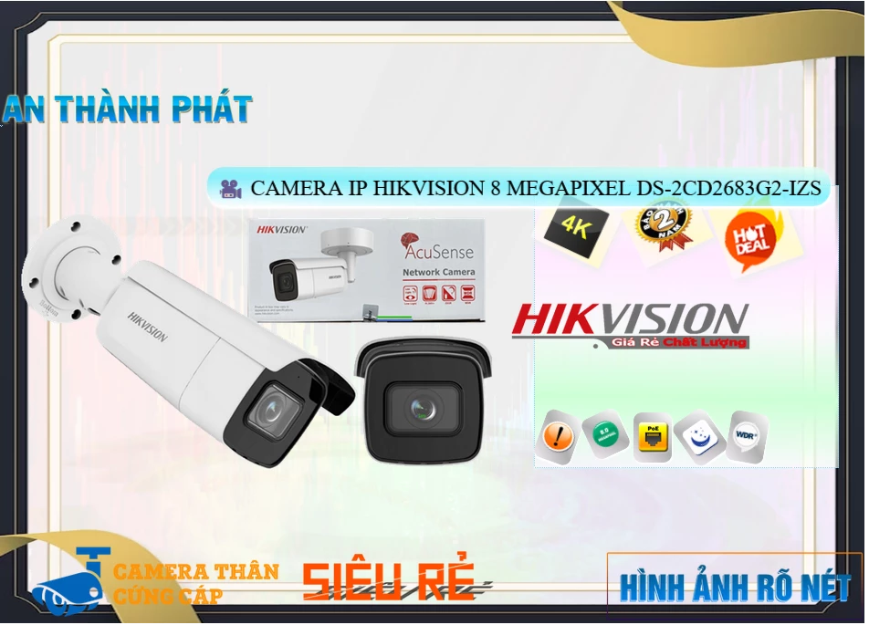 Camera Hikvision DS-2CD2683G2-IZS Mẫu Đẹp Camera Hikvision DS-2CD2683G2-IZS Mẫu Đẹp