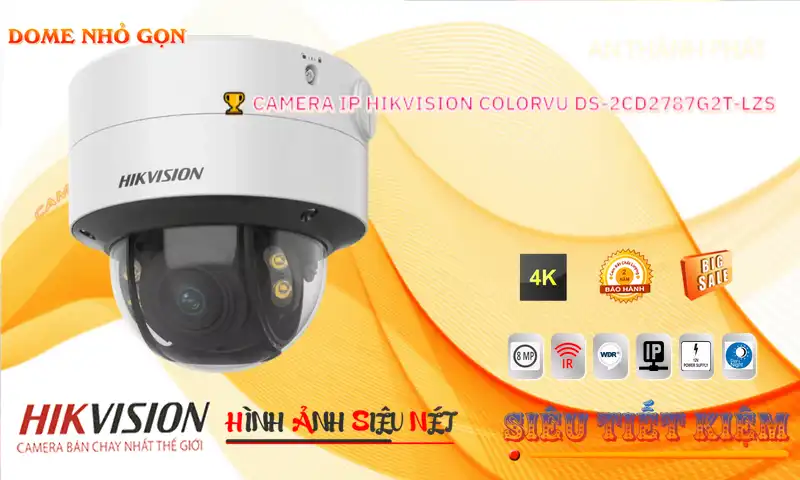 ➠  DS-2CD2787G2T-LZS sắc nét Hikvision