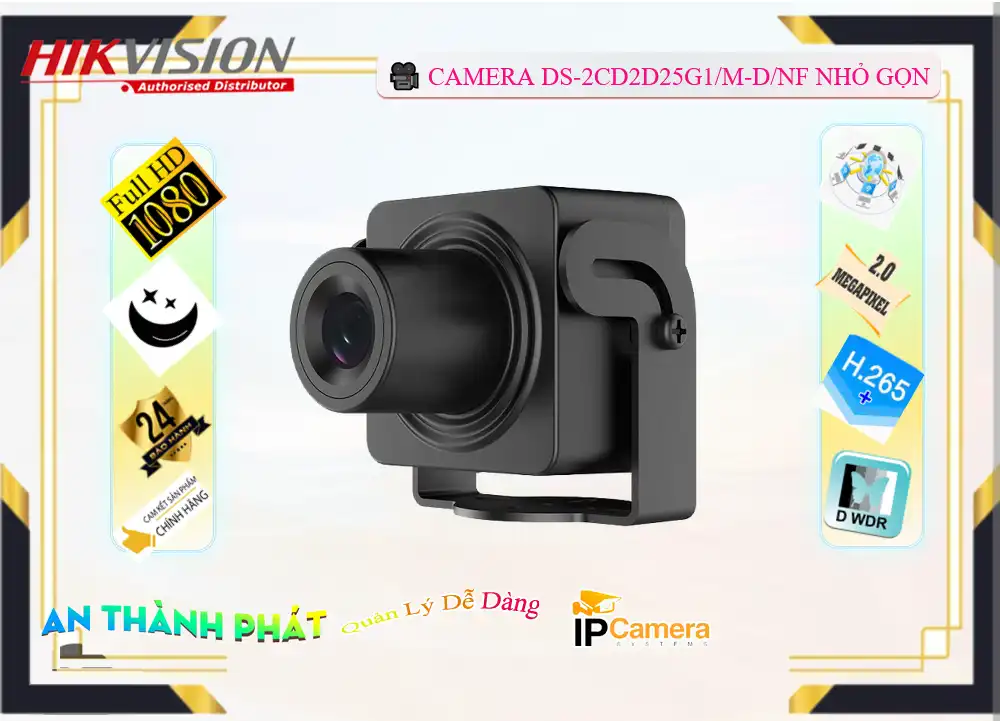 Camera Hikvision Giá rẻ DS-2CD2D25G1/M-D/NF