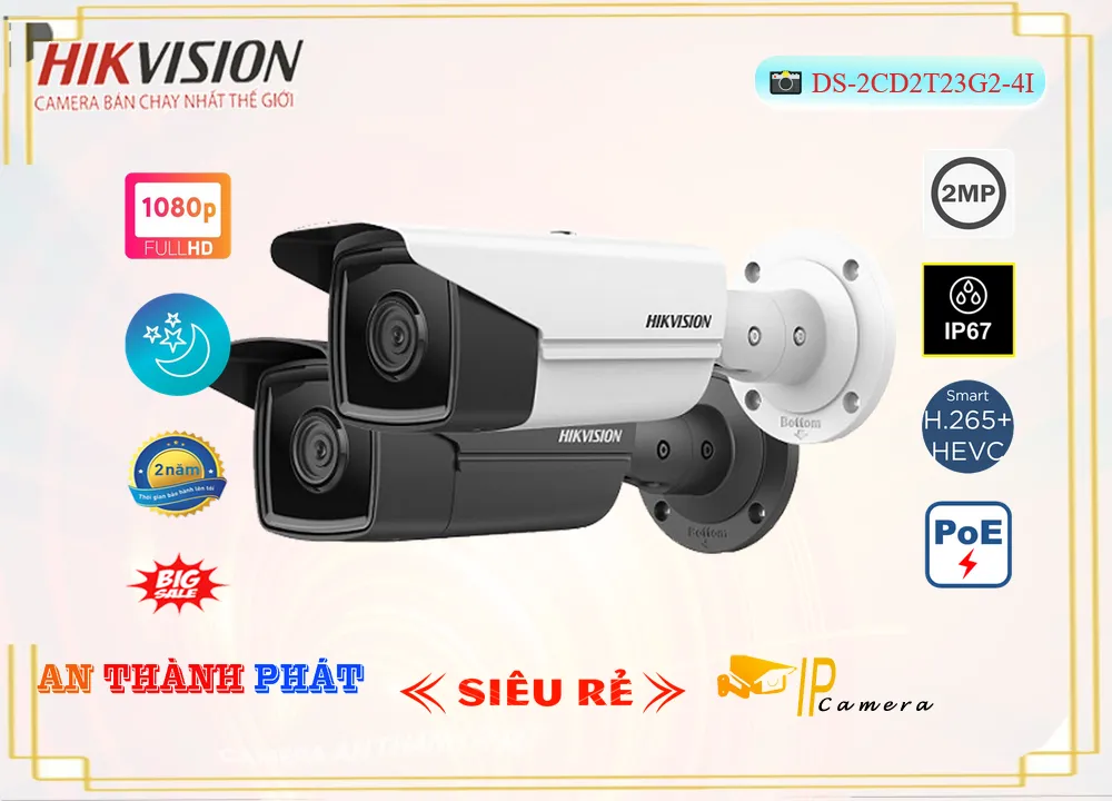 DS 2CD2T23G2 4I,Camera DS-2CD2T23G2-4I Hikvision Chất Lượng,DS-2CD2T23G2-4I rẻ nhất,DS-2CD2T23G2-4I Ip sắc nét  Chất lượng nhất,DS-2CD2T23G2-4I Chất Lượng,bán  Camera Giá re DS-2CD2T23G2-4I,DS-2CD2T23G2-4I bán rẻ,DS-2CD2T23G2-4I 2.0 megapixel FULL HD 1080P Giá Thấp Nhất,Giá Bán DS-2CD2T23G2-4I,Công ty bán DS-2CD2T23G2-4I,thông số DS-2CD2T23G2-4I,tuổi thọ DS-2CD2T23G2-4I,DS-2CD2T23G2-4I giá mới nhất,DS-2CD2T23G2-4I giá kỹ thuật