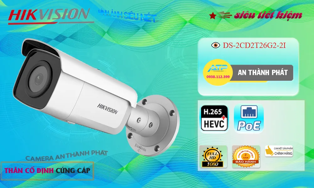 ✪  Camera DS-2CD2T26G2-2I Hikvision