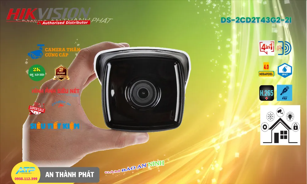 DS-2CD2T43G2-2I tiết kiệm Hikvision