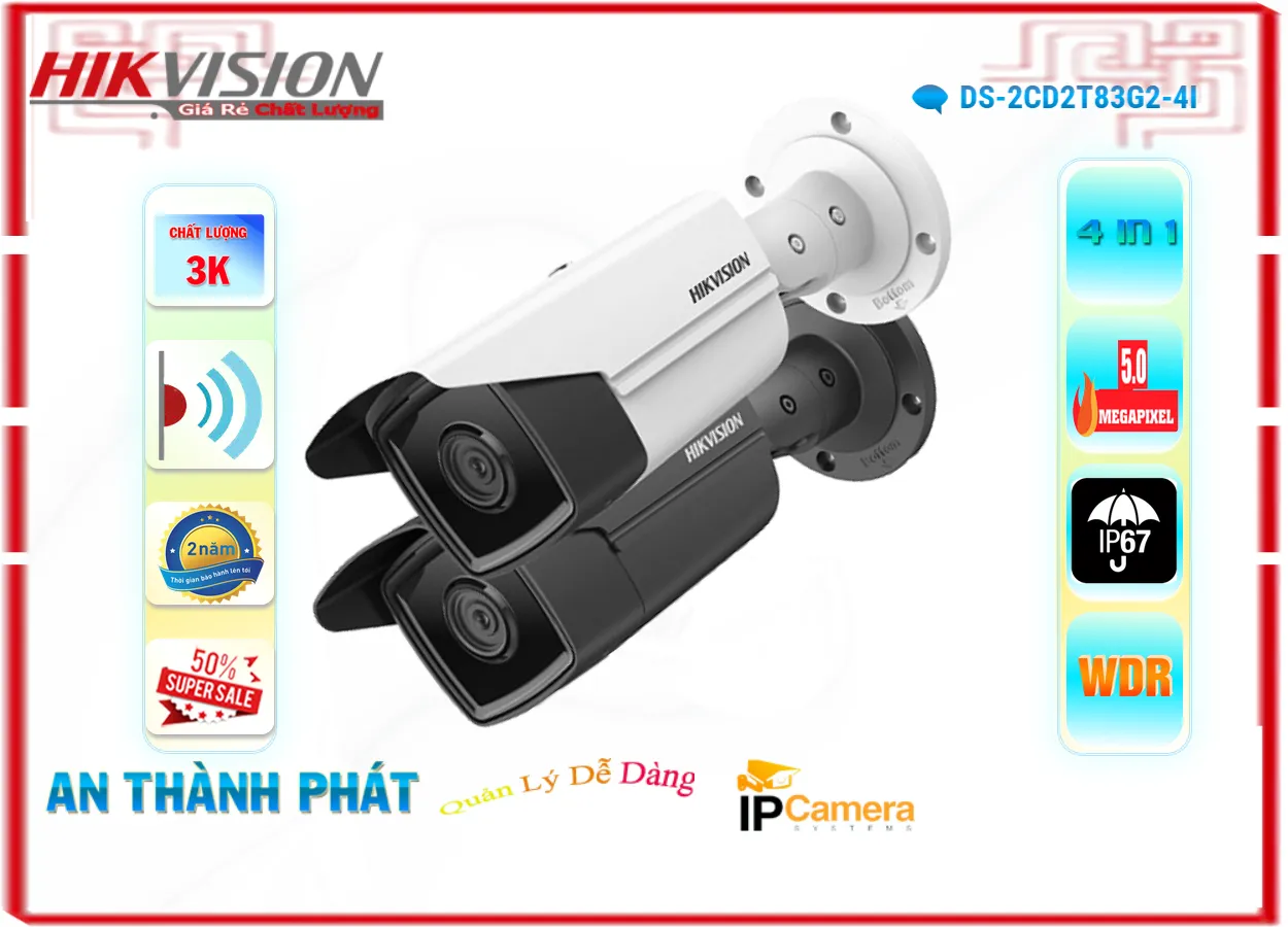 DS-2CD2T83G2-4I Camera Hikvision Giá rẻ DS-2CD2T83G2-4I Camera Hikvision Giá rẻ