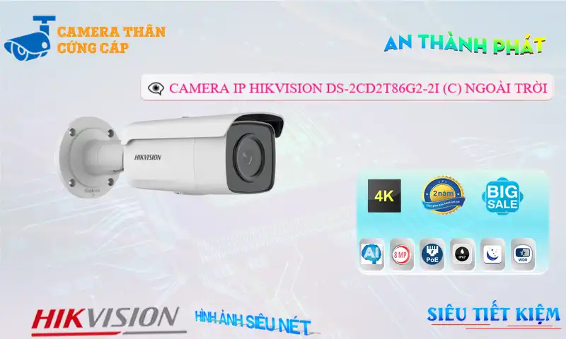 DS-2CD2T86G2-2I (C) sắc nét Hikvision