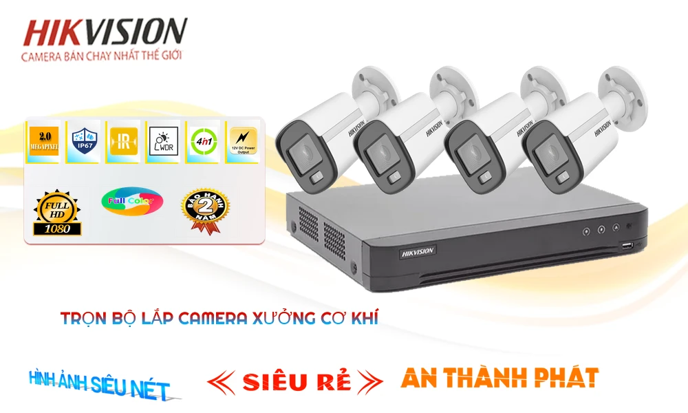  Camera Trọn bộ camera cho xưởng cơ khí giá rẻ chính hãng uy tín 