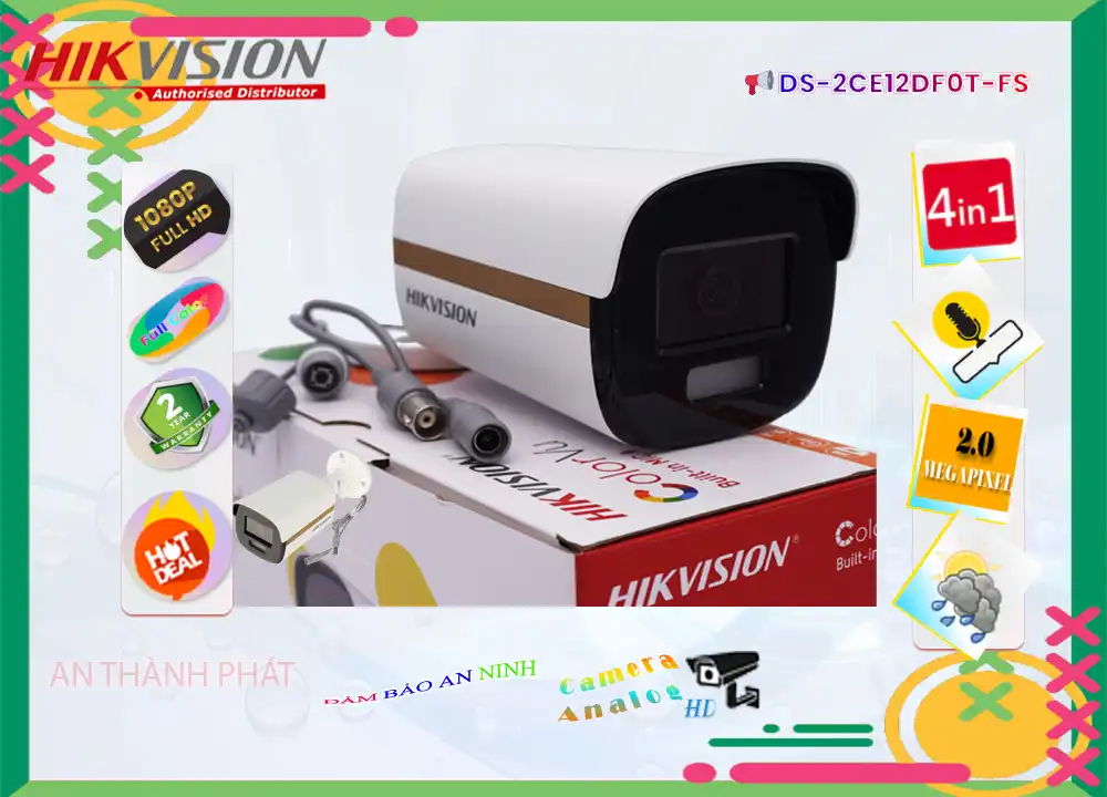 DS-2CE12DF0T-FS Hikvision Thiết kế Đẹp