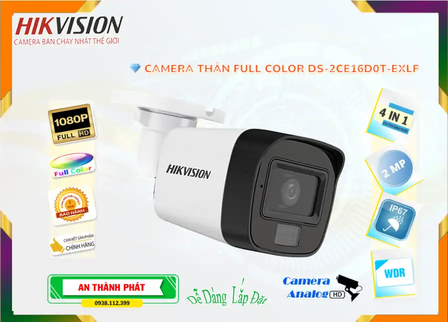 DS-2CE16D0T-EXLF Camera Hikvision Đang giảm giá DS-2CE16D0T-EXLF Camera Hikvision Đang giảm giá