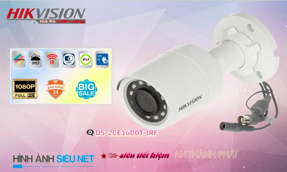 DS-2CE16D0T-IRF Camera Hikvision DS-2CE16D0T-IRF Camera Hikvision