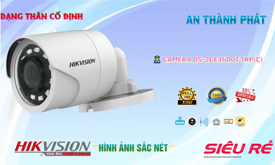 DS-2CE16D0T-IRP(C) Camera Giám Sát Công Nghệ Mới