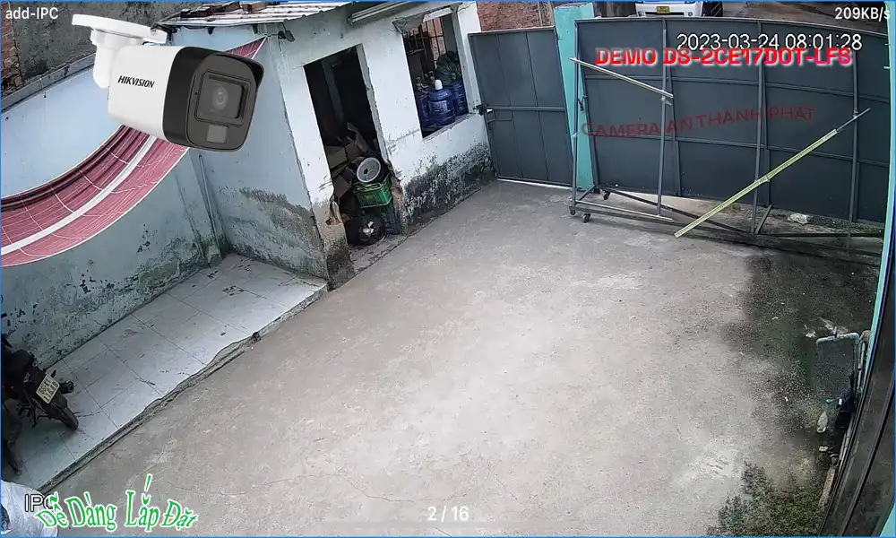 Camera DS-2CE17D0T-LFS Hikvision Thiết kế Đẹp ❂