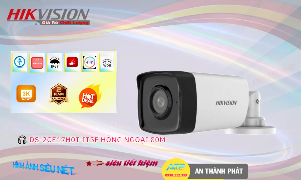 Camera Hikvision DS-2CE17H0T-IT5F