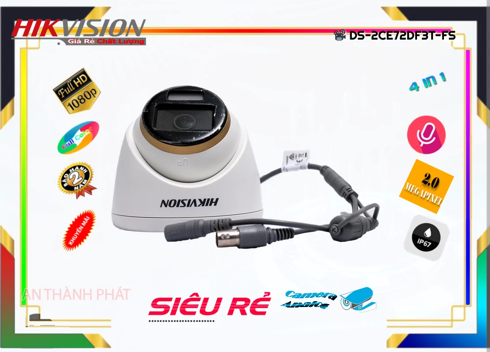 Hikvision DS-2CE72DF3T-FS Sắc Nét Hikvision DS-2CE72DF3T-FS Sắc Nét
