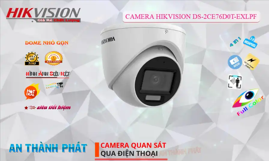 DS-2CE76D0T-EXLPF Camera Giám Sát Giá rẻ DS-2CE76D0T-EXLPF Camera Giám Sát Giá rẻ
