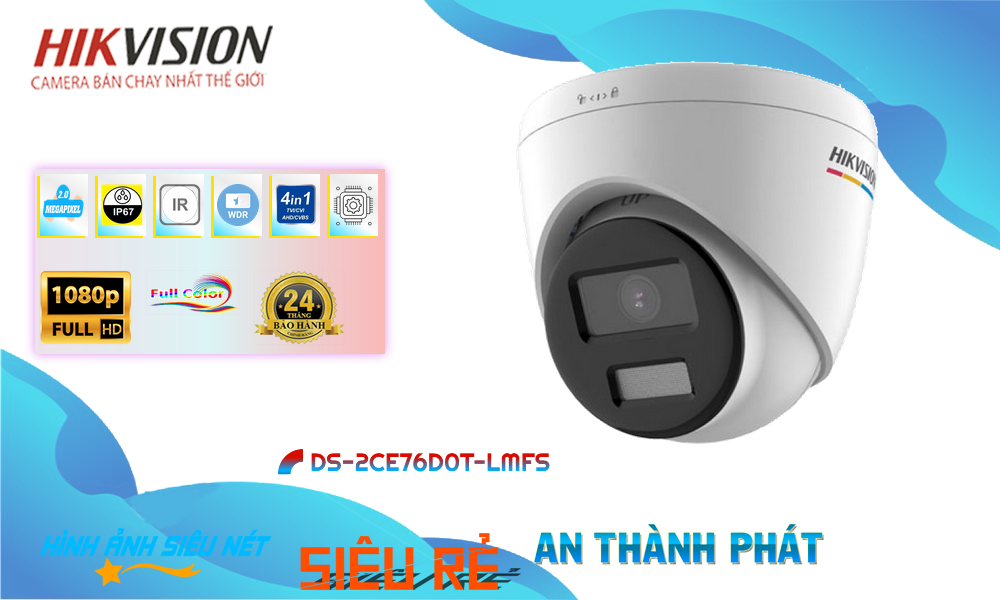 DS-2CE76D0T-LMFS Sắc Nét Hikvision