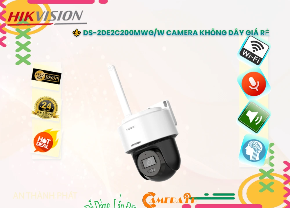 DS-2DE2C200MWG/W Camera Chính Hãng Hikvision DS-2DE2C200MWG/W Camera Chính Hãng Hikvision