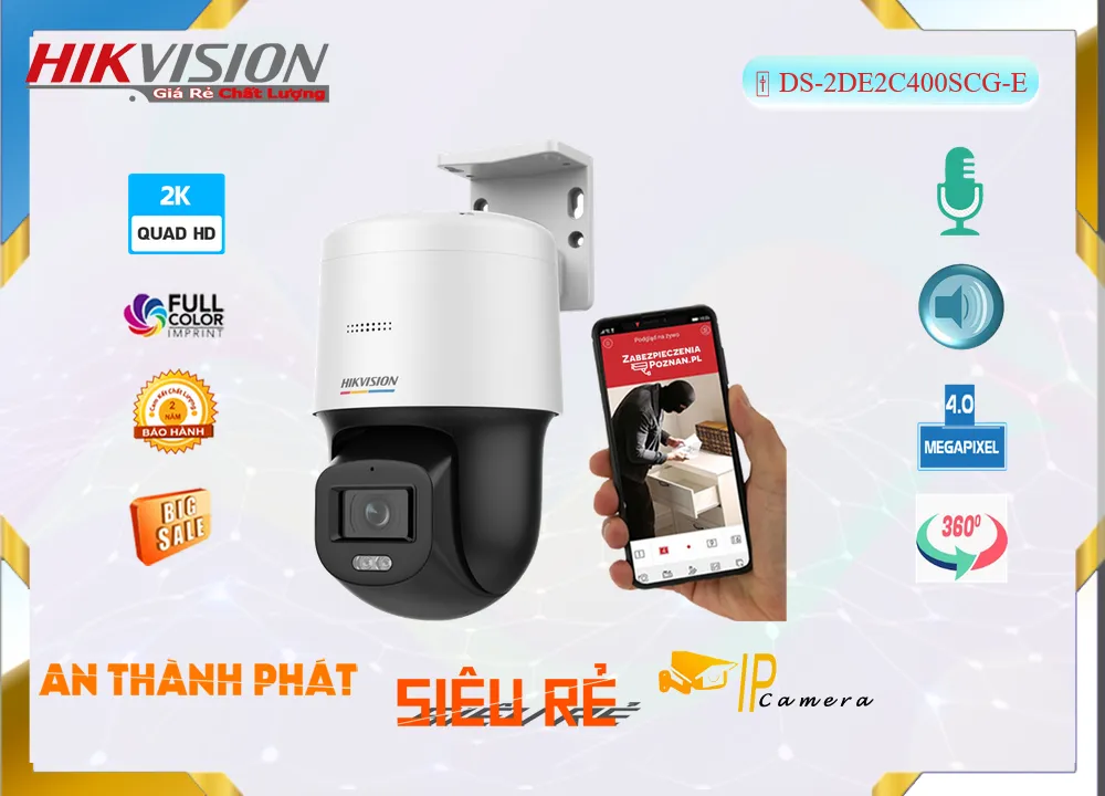 DS-2DE2C400SCG-E Camera Hikvision Chức Năng Cao Cấp DS-2DE2C400SCG-E Camera Hikvision Chức Năng Cao Cấp