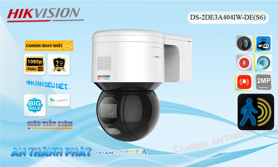 Camera Hikvision DS-2DE3A404IW-DE(S6) Tiết Kiệm