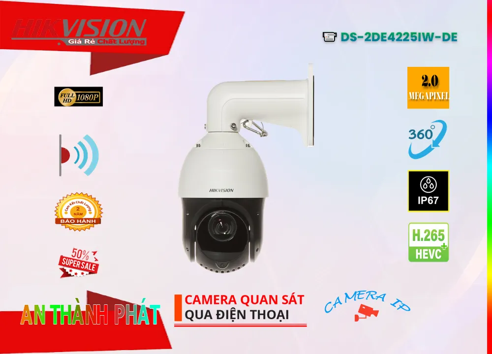 DS-2DE4225IW-DE Camera Thiết kế Đẹp Hikvision DS-2DE4225IW-DE Camera Thiết kế Đẹp Hikvision