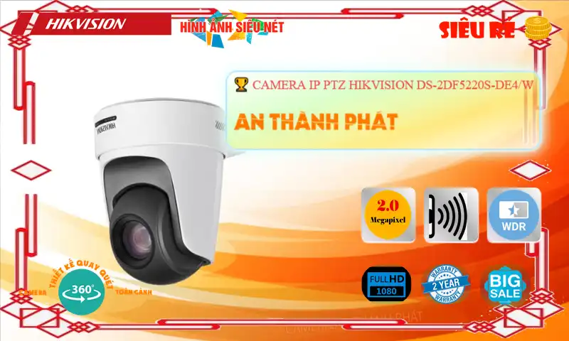 DS-2DF5220S-DE4/W sắc nét Hikvision DS-2DF5220S-DE4/W sắc nét Hikvision