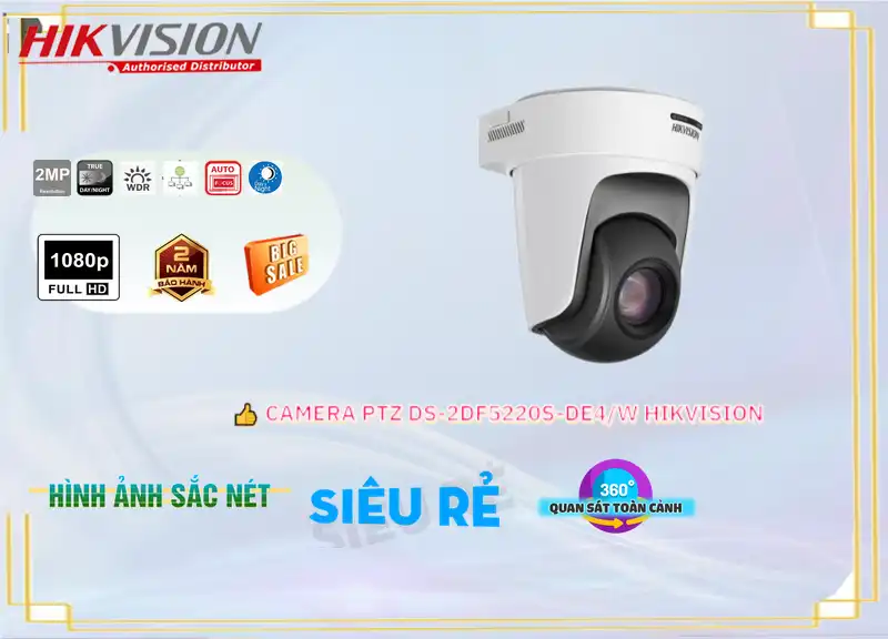 DS-2DF5220S-DE4/W sắc nét Hikvision DS-2DF5220S-DE4/W sắc nét Hikvision