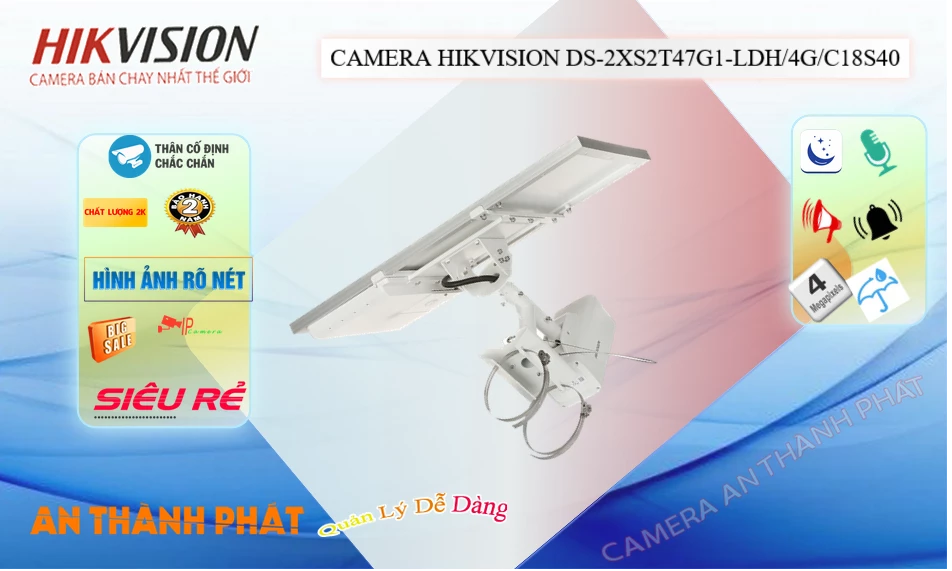 DS-2XS2T47G1-LDH/4G/C18S40 Camera Hikvision DS-2XS2T47G1-LDH/4G/C18S40 Camera Hikvision