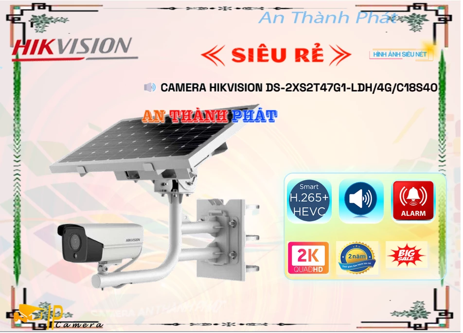 DS-2XS2T47G1-LDH/4G/C18S40 Camera Hikvision DS-2XS2T47G1-LDH/4G/C18S40 Camera Hikvision