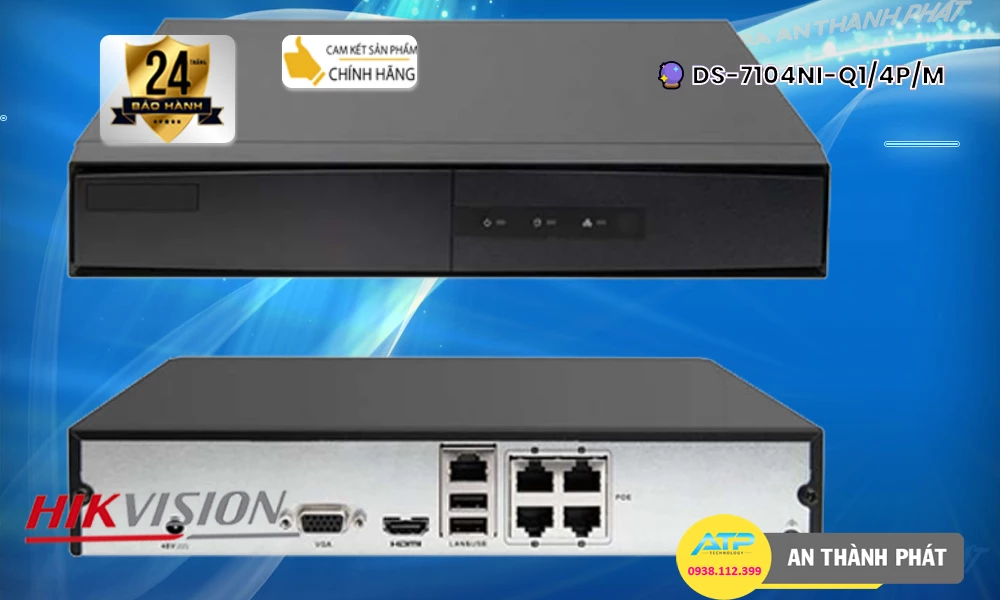 DS-7104NI-Q1/4P/M Đầu ghi Camera Hikvision Đang giảm giá ❇