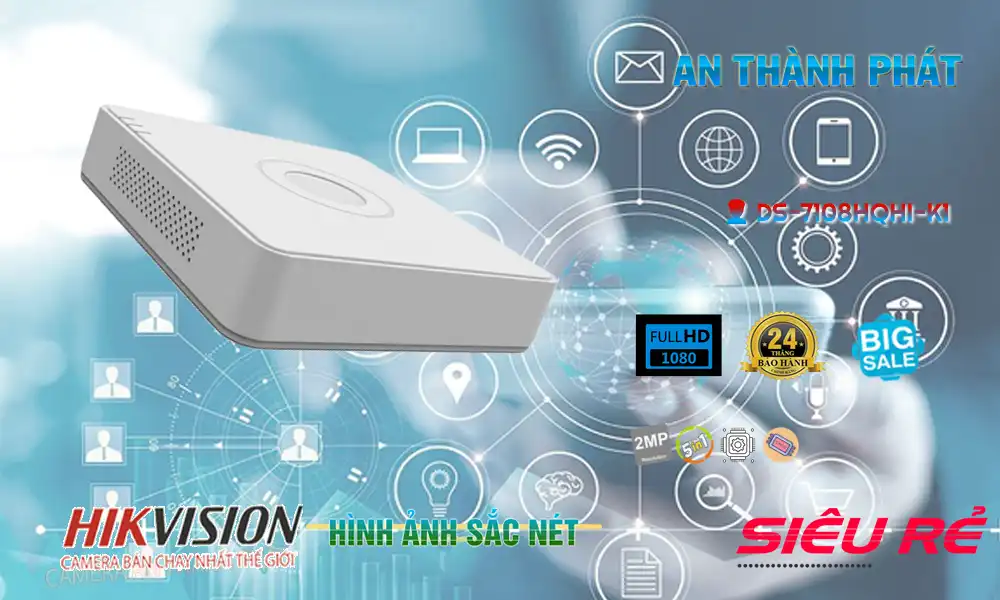 Đầu Thu KTS Hãng Hikvision DS-7108HQHI-K1 Đầu Thu KTS Hãng Hikvision DS-7108HQHI-K1